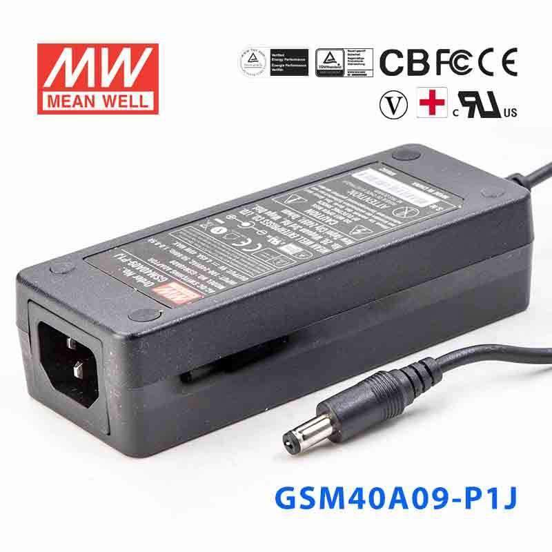 Mean Well GSM40A09-P1J Power Supply 40W 9V 4.45A