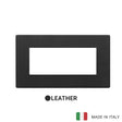 Vimar Eikon Exe Plate 5M Leather Black Forest