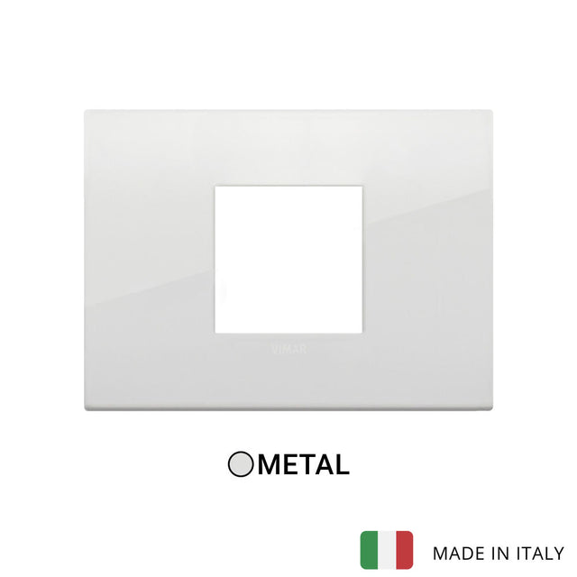 Vimar Arke Classic Plate 2centrM Metal Polar TL