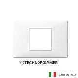Vimar Plana Plate 2centrM Techn. White