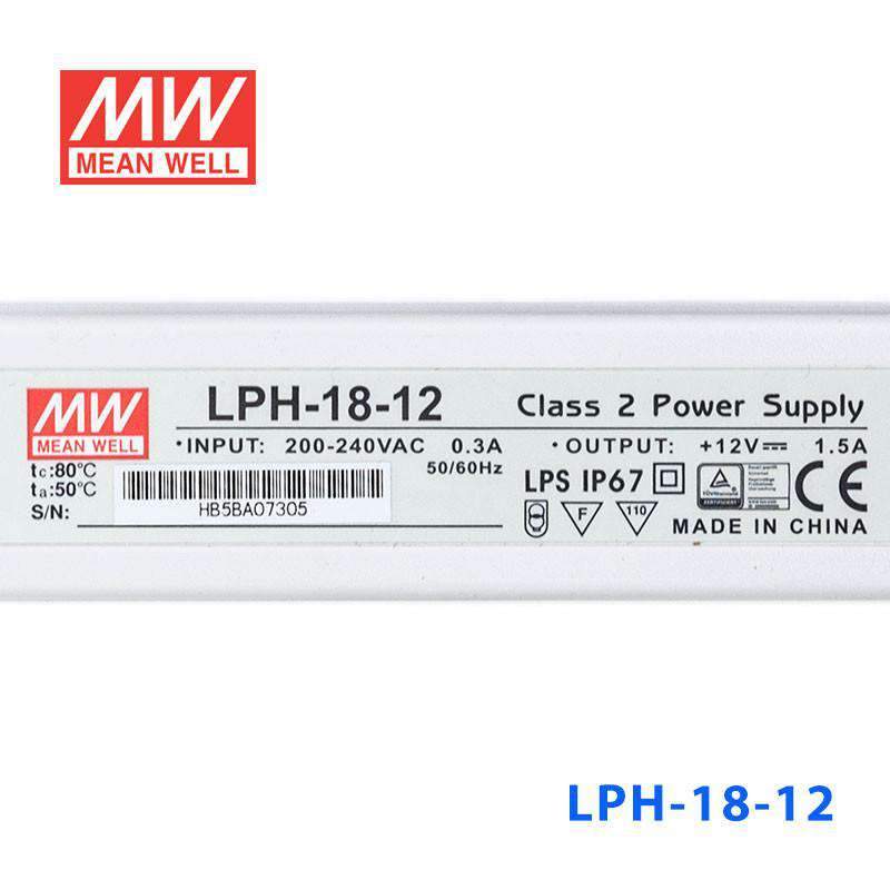 Mean Well LPH-18-12 Power Supply 18W 12V 1.5A - PHOTO 3
