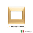 Vimar Plana Plate 3M BS Technopolymer Matt Gold