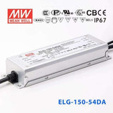 Mean Well ELG-150-54DA Power Supply 150W 54V - DALI 2.8A