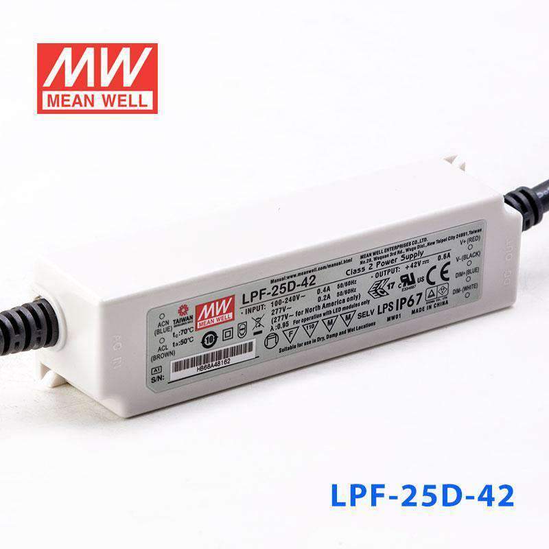 Mean Well LPF-25D-42 Power Supply 25W 42V - Dimmable 600mA - PHOTO 1