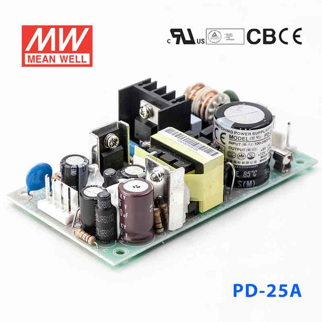 Mean Well PD-25A Power Supply 25W 5V 12V 2.1A