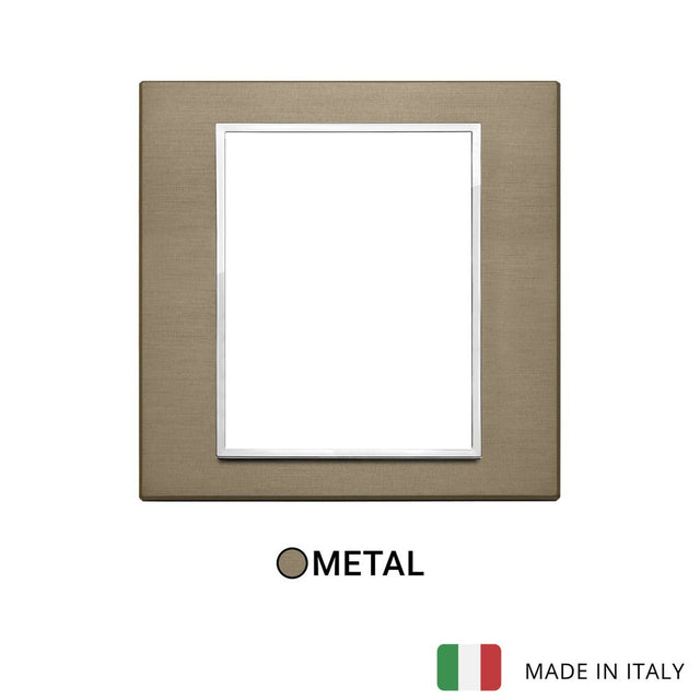 Vimar Eikon Evo Plate 8(4+4)M Aluminium Dark Bronze