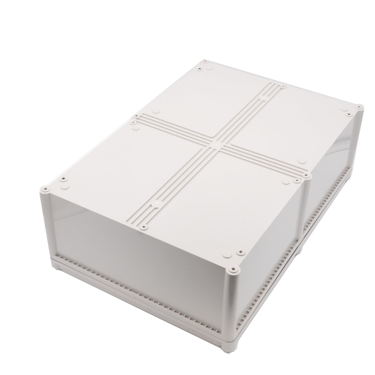 Boxco S-Series 380x560x180mm Plastic Enclosure, IP67, IK08, PC, Grey Cover, Screw Type - PHOTO 3