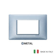 Vimar Plana Plate 3M Metal Metallized Blue