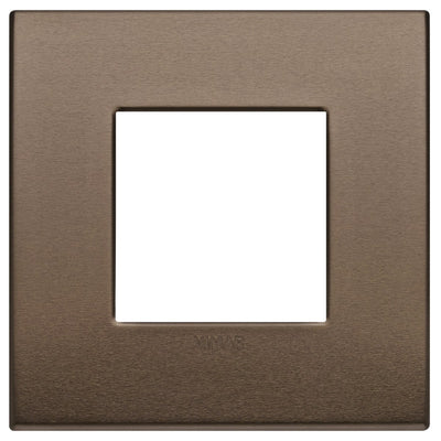 Vimar Arke Classic Plate 2M Aluminium Dark Bronze