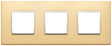 Vimar Eikon Evo Plate 6M (2+2+2) 71MM Aluminium Satin Gold