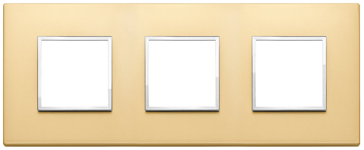 Vimar Eikon Evo Plate 6M (2+2+2) 71MM Aluminium Satin Gold