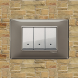 Vimar Plana Plastic 3 Gang Switch - Reflex Ash - 16A - PHOTO 13