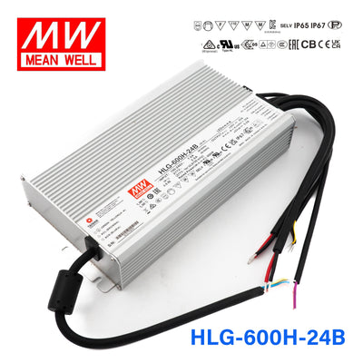 Mean Well HLG-600H-24B Power Supply 600W 24V- Dimmable 25A