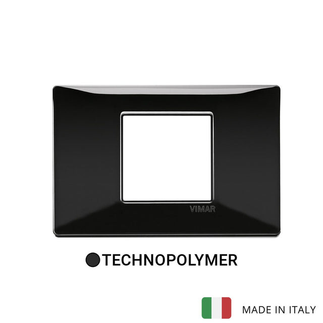 Vimar Plana Plate 2 centlM Techn. Black