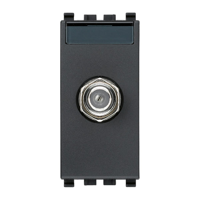 Eikon F Type Female Socket Connector Grey