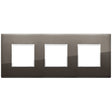 Vimar Eikon Evo Plate 6M (2+2+2) 71MM Aluminium Black Sapphire