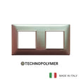 Vimar Plana Plate 4M(2+2) 71mm Technopolymer Iridescent Brown