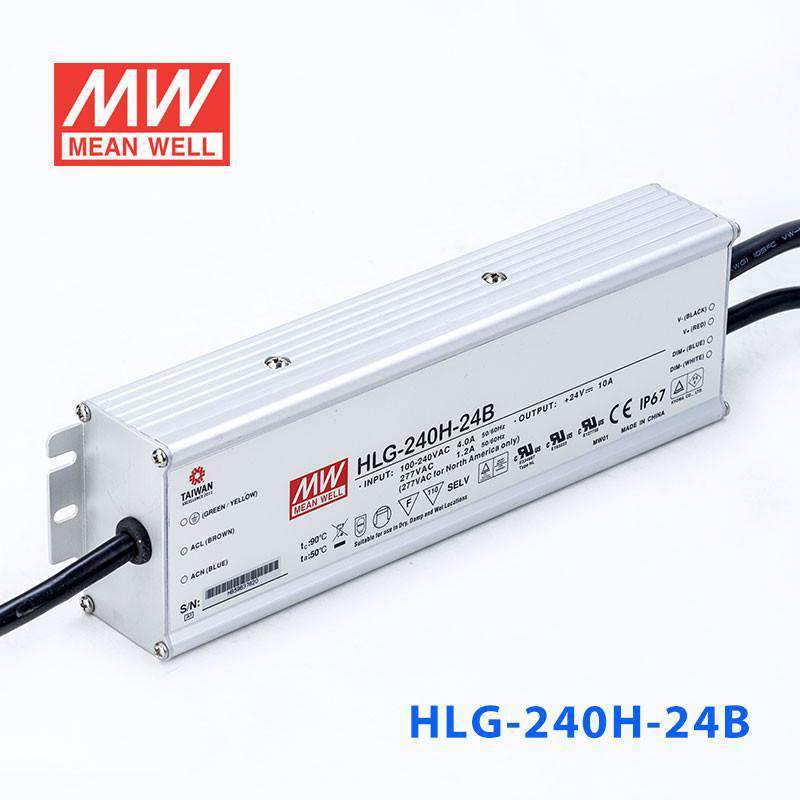 Mean Well HLG-240H-24B Power Supply 240W 24V- Dimmable 10A - PHOTO 1