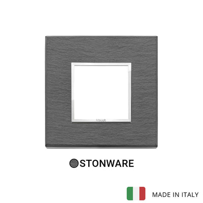 Vimar Eikon Evo Plate 2M Stone Natural Split Slate - Square