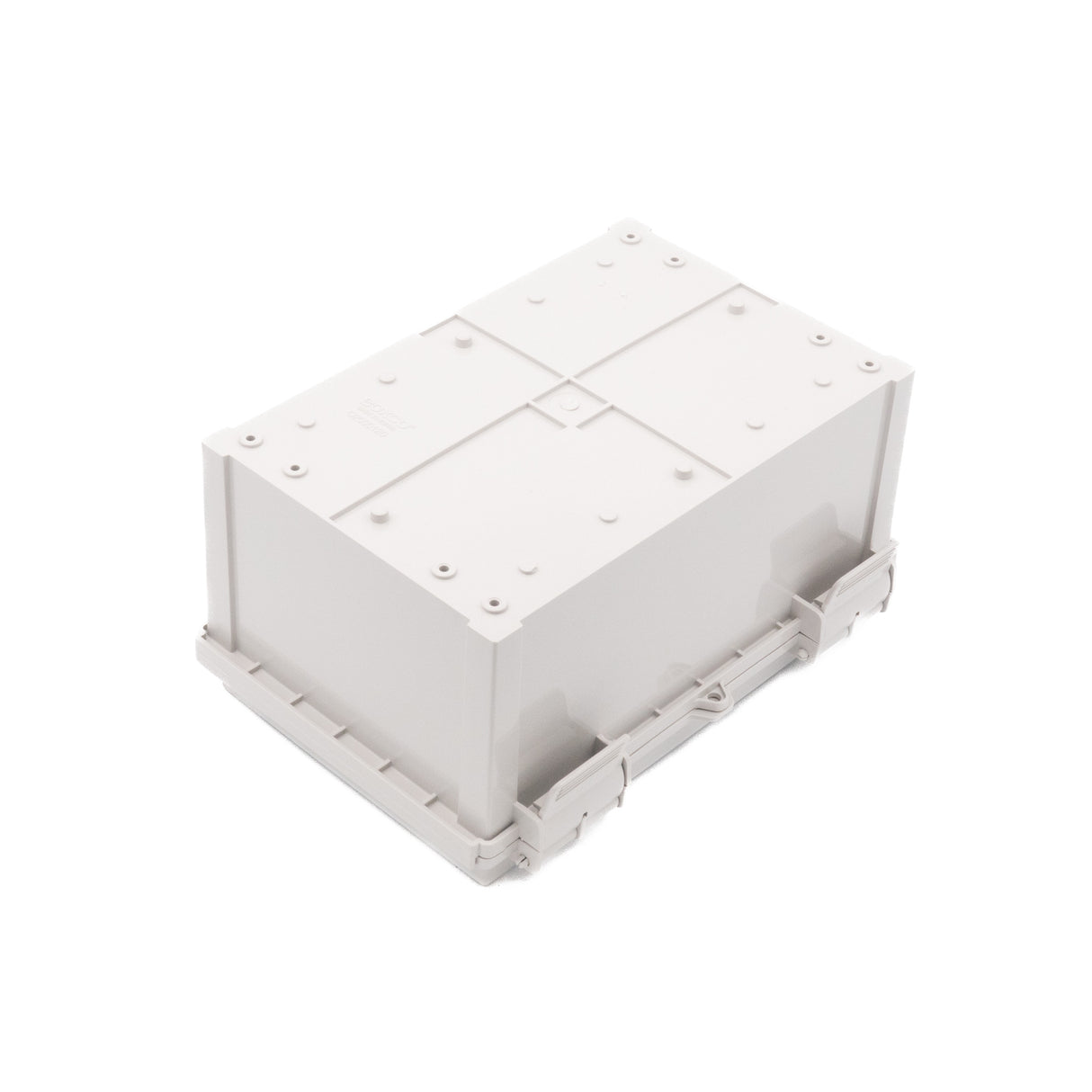 Boxco Q-Series 200x300x150mm Plastic Enclosure, IP67, IK08, ABS, Grey Cover, Hinge Type with Plate - PHOTO 2