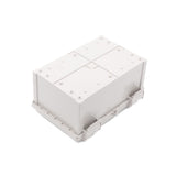 Boxco Q-Series 200x300x150mm Plastic Enclosure, IP67, IK08, ABS, Grey Cover, Hinge Type with Plate - PHOTO 2