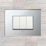 Vimar Eikon Glass 3 Gang Switch - Ice Silver - 16A - PHOTO 4