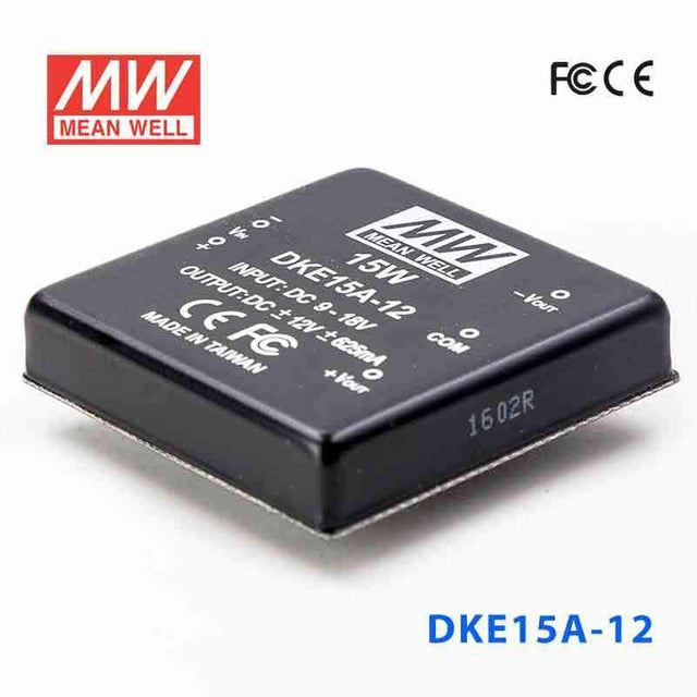 Mean Well DKE15A-12 DC-DC Converter - 15W - 9~18V in ±12V out 625mA