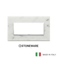 Vimar Eikon Evo Plate 5M Stone Carrara White