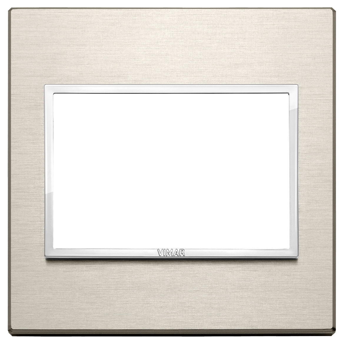 Vimar Eikon Evo Plate 3M Aluminium Neutral Bronze