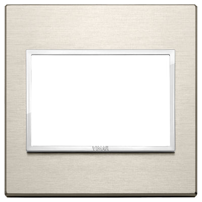 Vimar Eikon Evo Plate 3M Aluminium Neutral Bronze