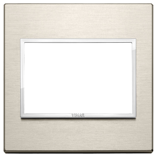 Vimar Eikon Evo Plate 3M Aluminium Neutral Bronze