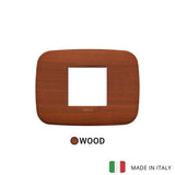 Vimar Arke Round Plate 2centrM Cherry Wood