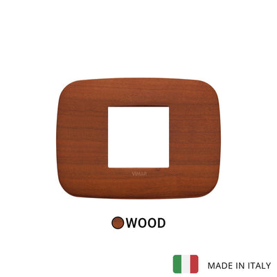 Vimar Arke Round Plate 2centrM Cherry Wood