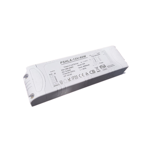 Thinkwise PSHLA-12V-60W Triac Dimmable Power Supply - 60W 12V 5A -  Screw Terminal