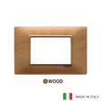 Vimar Plana Plate 3M Wood Pear-Tree