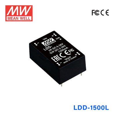 Mean Well LDD-1500L DC/DC LED Driver CC 1500mA - Step-down