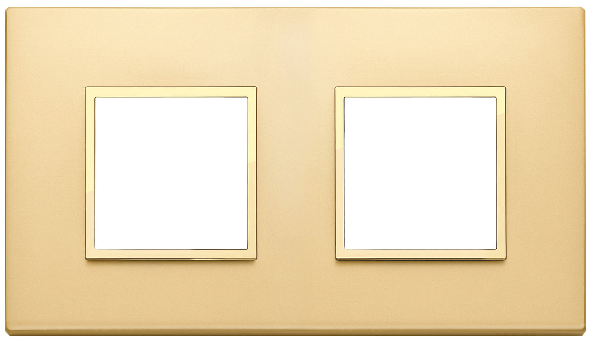 Vimar Eikon Evo Plate 4M (2+2) 71MM Aluminium Satin Gold