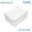 Boxco S-Series 280x380x180mm Plastic Enclosure, IP67, IK08, PC, Grey Cover, Screw Type