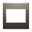 Vimar Eikon Evo Plate 3M Aluminium Black Sapphire