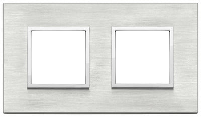 Vimar Eikon Evo Plate 4M (2+2) 71MM Aluminium Grey