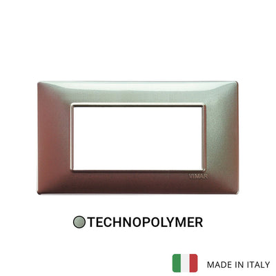 Vimar Plana Plate 4M Technopolymer Iridescent Brown