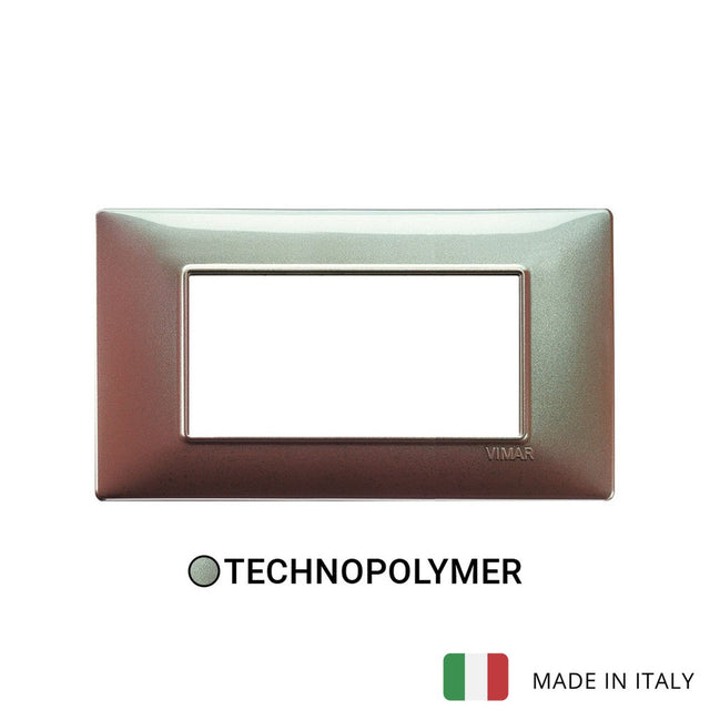 Vimar Plana Plate 4M Technopolymer Iridescent Brown