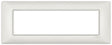 Vimar Plana Plate 7M Metal Pearl Silver