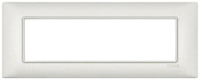 Vimar Plana Plate 7M Metal Pearl Silver