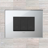 Vimar Eikon Glass 3 Gang Switch - Ice Silver - 16A - PHOTO 5