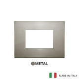 Vimar Arke Classic Plate 3M Metal Brushed Inox