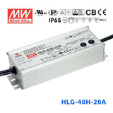 Mean Well HLG-40H-20A Power Supply 40W 20V - Adjustable 2A