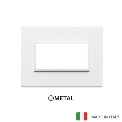 Vimar Eikon Evo Plate 4M Aluminium Total White