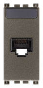 Arke RJ45 Cat 6 Netsafe UTP Outlet Aluminium