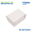 Boxco P-Series 250x350x150mm Plastic Enclosure, IP67, IK08, ABS, Grey Cover, Molded Hinge and Latch Type